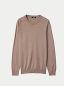 Brown cashmere sweater on a light gray background #color_taupe-brown