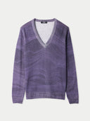 Purple cashmere sweater on a light gray background #color_soft-white