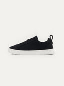 Unisex Cashmere Low Ankle Sneakers Black #color_black