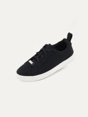 Unisex Cashmere Low Ankle Sneakers Black #color_black