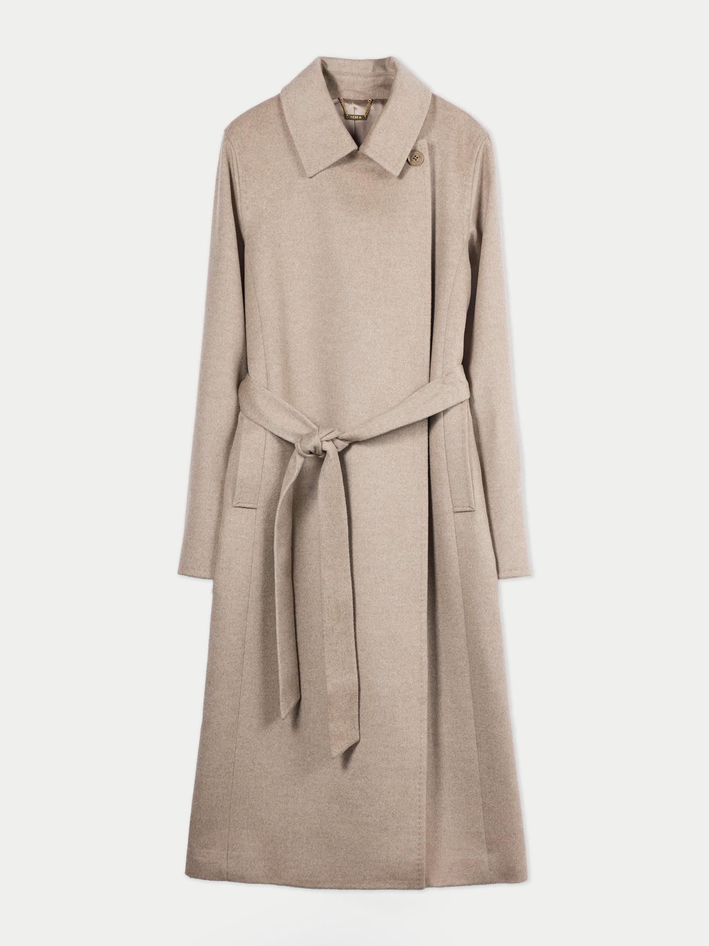 レディース カシミヤ ベルト付きラップコート | GOBI Cashmere