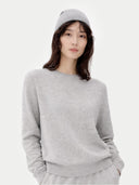 ‚Ç¨ 99 Cashmere Hat & Sweater Set Vapor Blue - Gobi Cashmere
