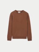 Women's Cashmere Essential Crew Neck Sweater Chipmunk - Gobi Cashmere
