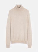 Essential Organic Cashmere Turtleneck Sweater Warm Grey - Gobi Cashmere