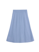 A-Line Cashmere Knitted Skirt in Deep Dusty color, featuring a flared shape and seamless construction for office wear.