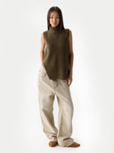 Turtle Neck Cashmere Vest Cub - Gobi Cashmere