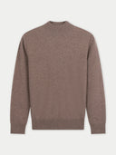 Timeless Cashmere V-Neck Sweater Dim Gray  detail view, on white background