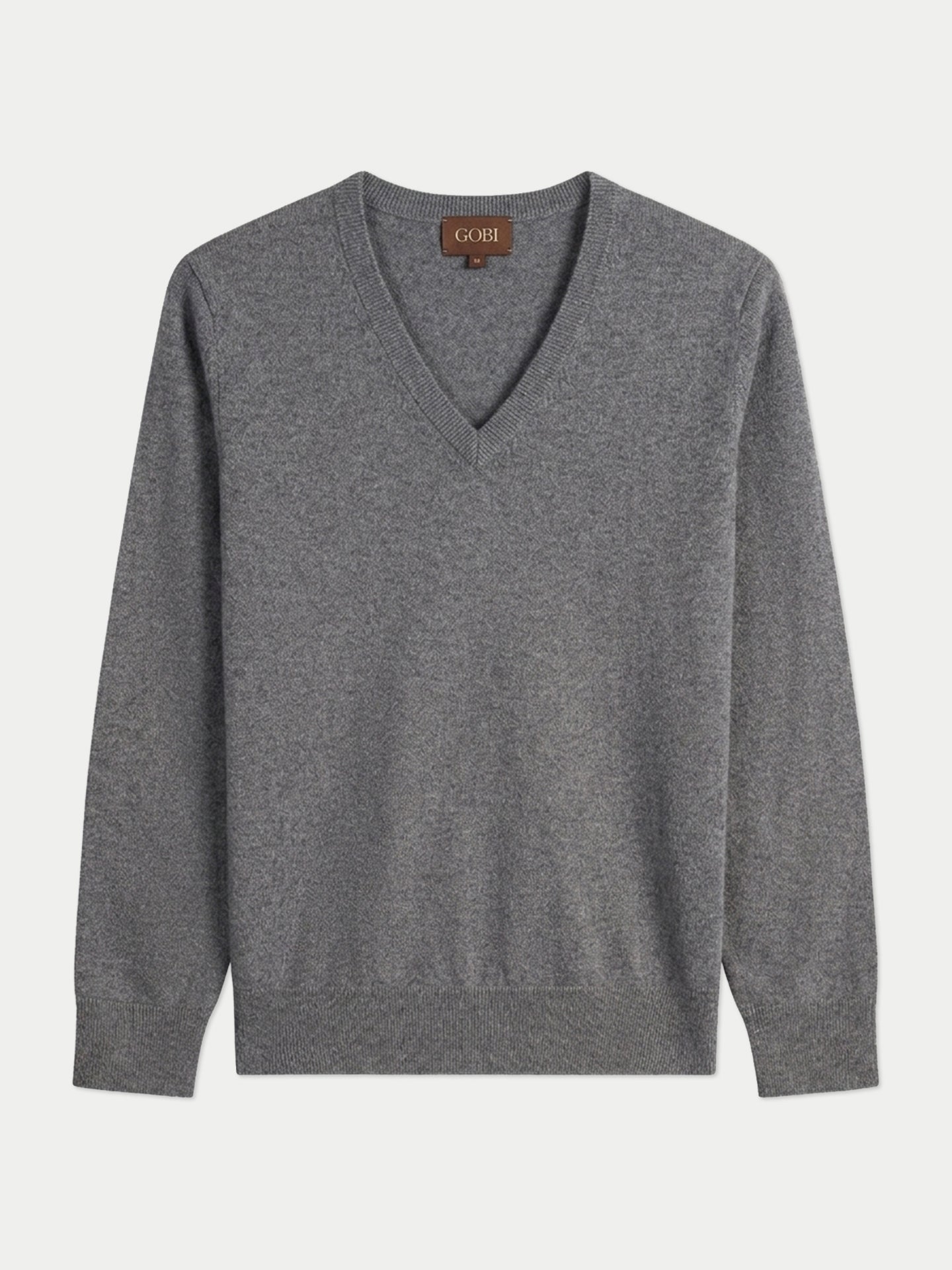 【美品クリーニング済】BARBA Napoliリブ編Vネックカシミアセーター50 さりげないエレガンスを叶えるタイムレスなカシミヤVネックセーター