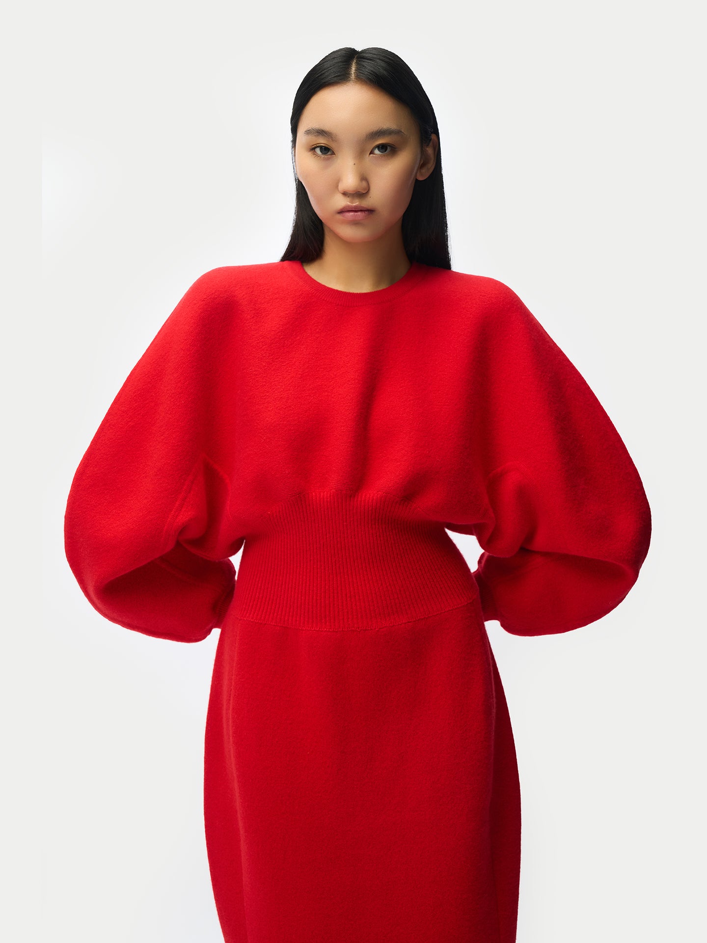 cashmere red dress Cashmere Dolman Sweater Dress