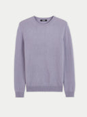 € 99 Cashmere Hat & Sweater Set Purple  detail view on white background