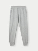Cuffed Cashmere Jogger High Rise detail view on white background