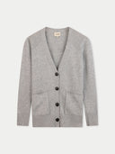 Relaxed-Fit Cashmere Cardigan High Rise - Gobi Cashmere