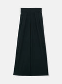 Women's Wide-Leg Cashmere Pants Black detail view on white background