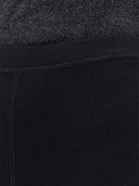 Women's Silk Cashmere Leggings Black detail view 