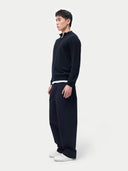 Cashmere Half-Zip Sweater Black - Gobi Cashmere