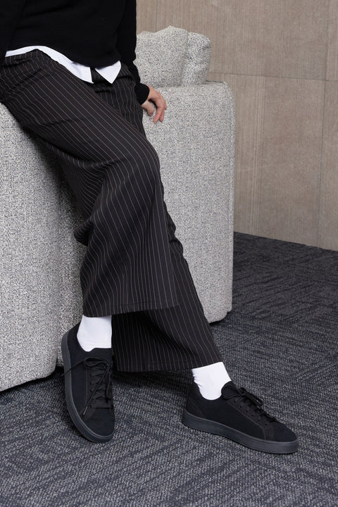 Mercerized Wool Cashmere Knitted Sneakers, editorial photo