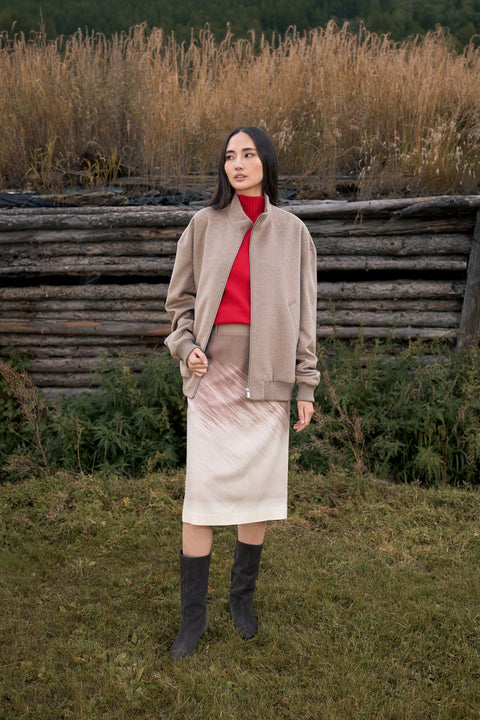 Timeless Cashmere Turtleneck Sweater, editorial photo
