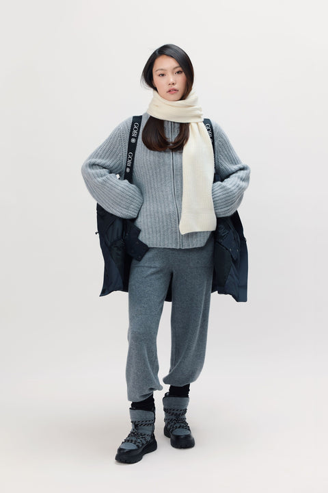 Women's Cashmere Sweatpants, editorial photo