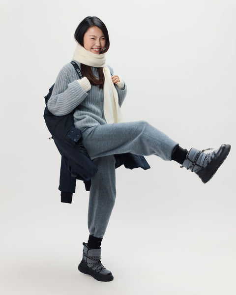 Women's Cashmere Sweatpants, editorial photo