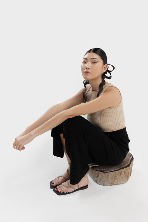 Cashmere Crop Top, editorial photo