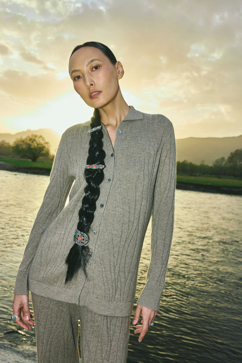 Silkkiki-cashmere Neuletakki, editorial-kuva