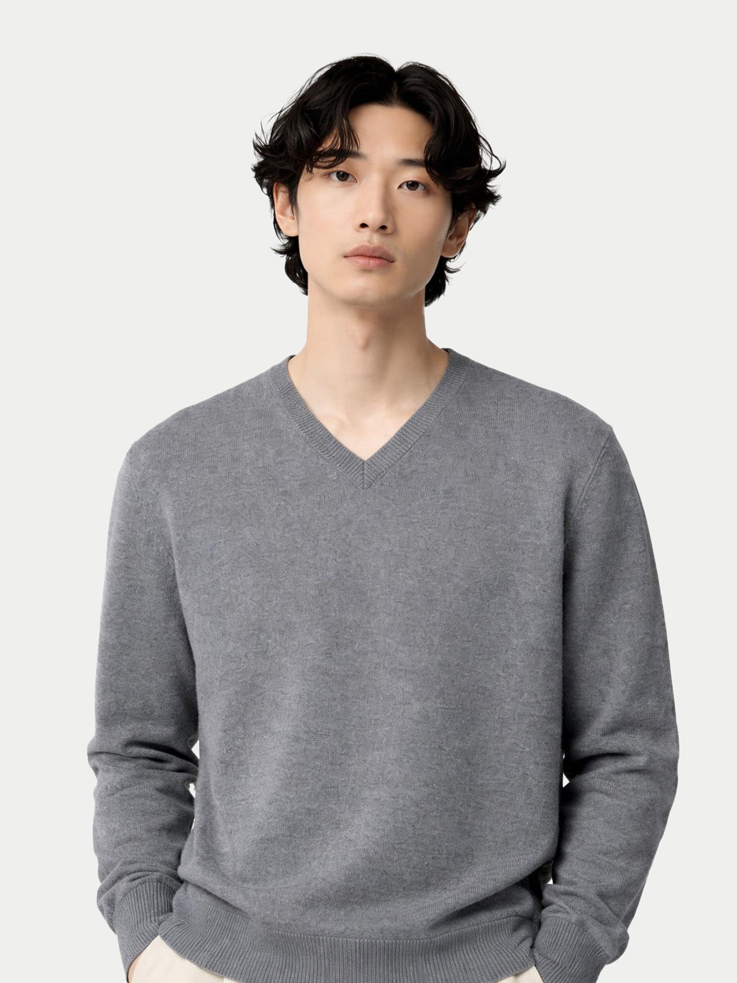 Gobi Cashmere V-Neck Sweater (70% Cashmere Blend)