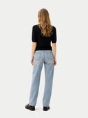 Women's Relaxed Cashmere Sweater - Gobi Cashmere #color_black