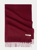 Cashmere Woven Scarf Bordeaux - Gobi Cashmere