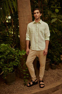 Men's Cashmere Jogger Beige - Gobi Cashmere