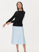 Essential Cashmere Crewneck Cardigan #color_black
