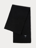 Fisherman Knit Scarf Black - Gobi Cashmere