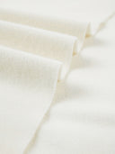 Organic Colour Cashmere Fringed Scarf Off White - Gobi Cashmere