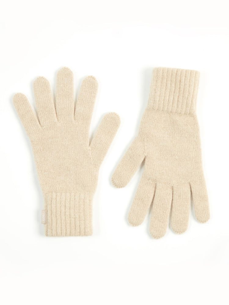 Damen Kaschmir Handschuhe Beige - Gobi Cashmere