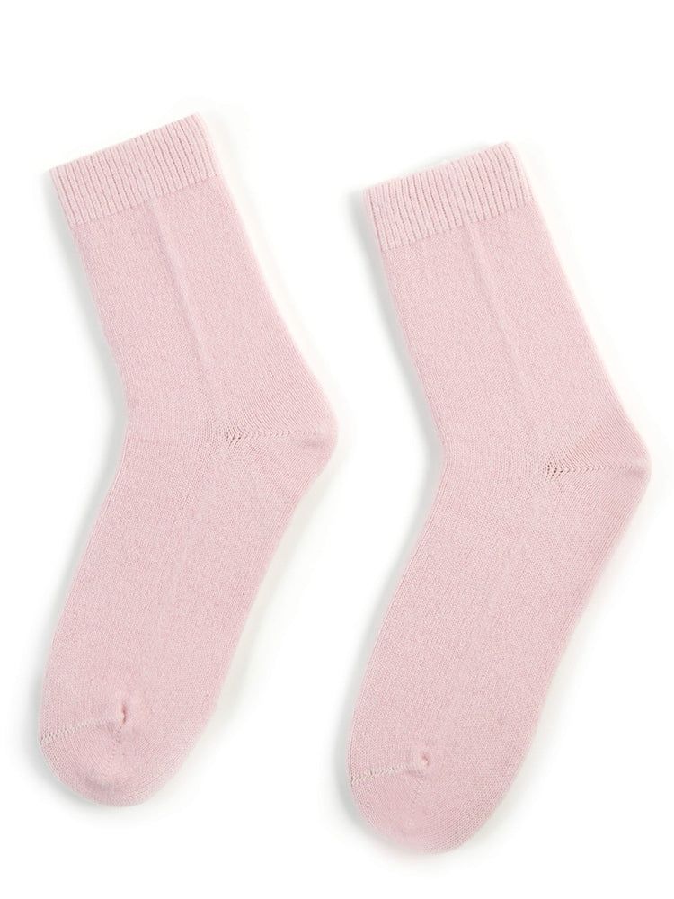 Unisex Kaschmir Trimmstrick-Socken Almond Blossom - Gobi Cashmere