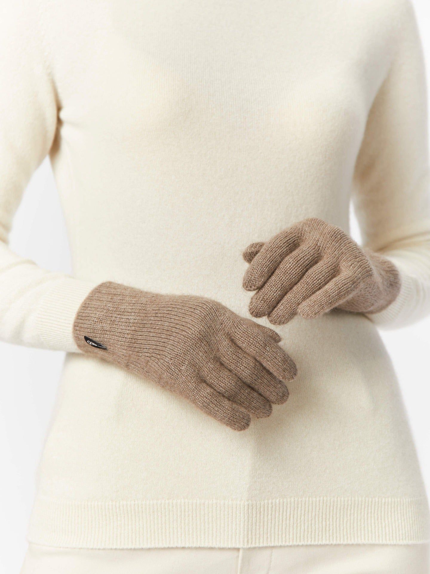 Women's Cashmere Gloves Taupe - Gobi Cashmere