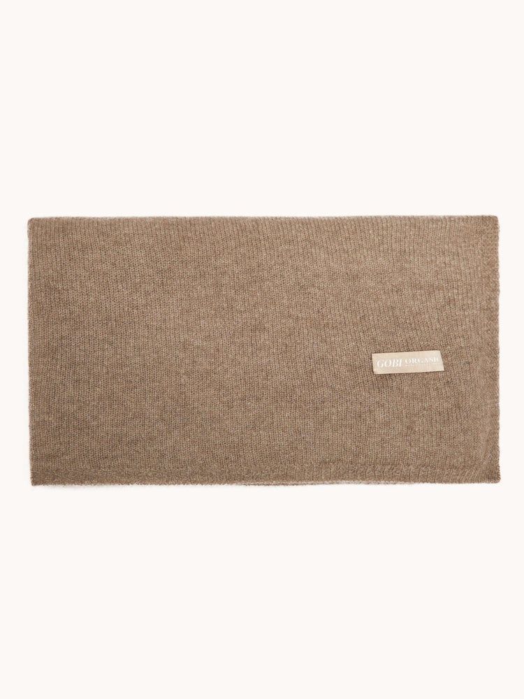 Cashmere Jersey Baby Blanket Taupe - Gobi Cashmere