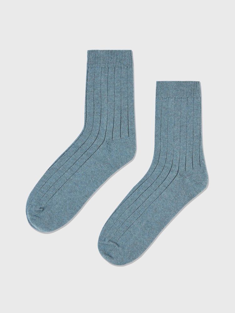 Men's Cashmere Rib Knit Men's Socks Citadel - Gobi Cashmere