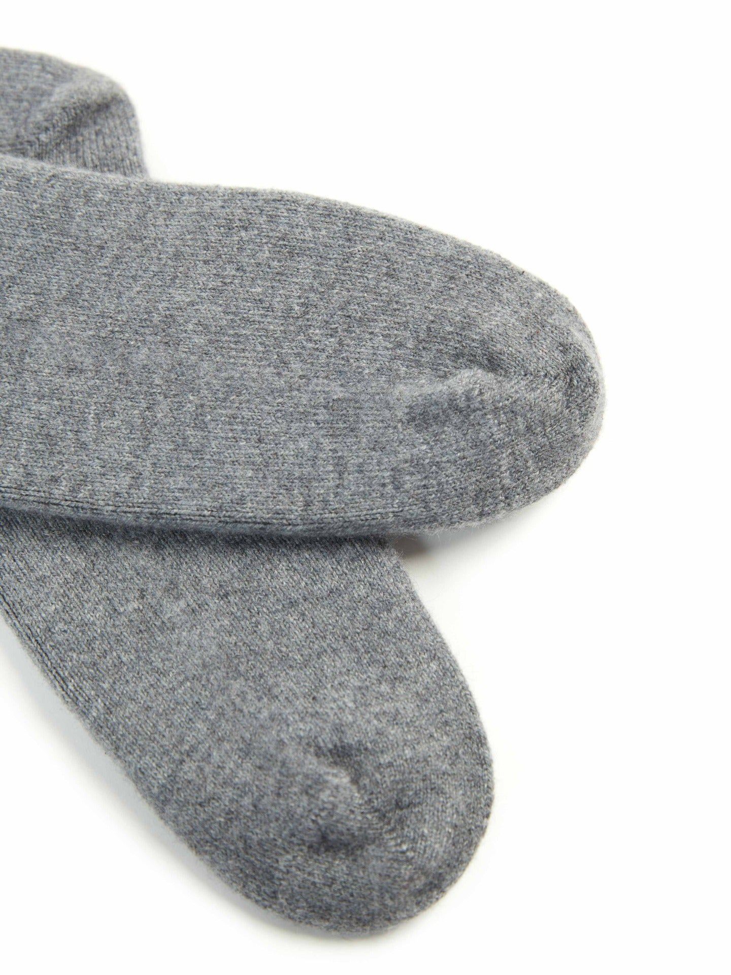 Women's Cashmere Trim Knit Socks Dim Gray - Gobi Cashmere