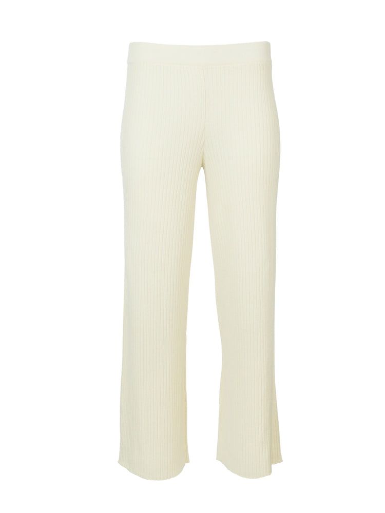 Women's Cashmere Pants Snow White - Gobi Cashmere