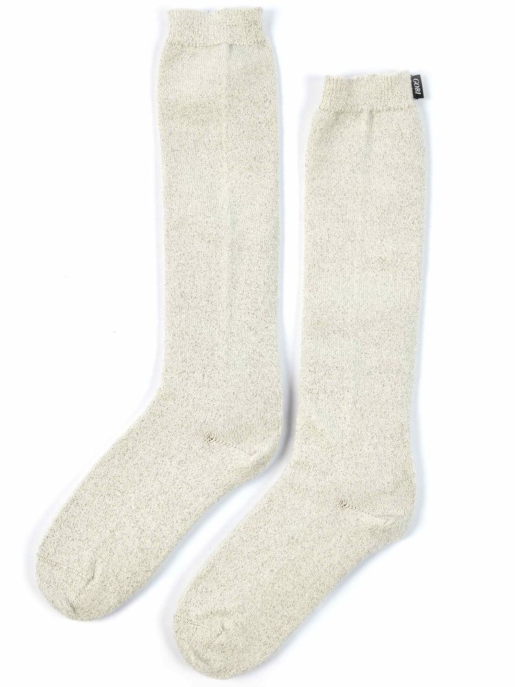 Women's Silk Cashmere Socks Whisper White - Gobi Cashmere