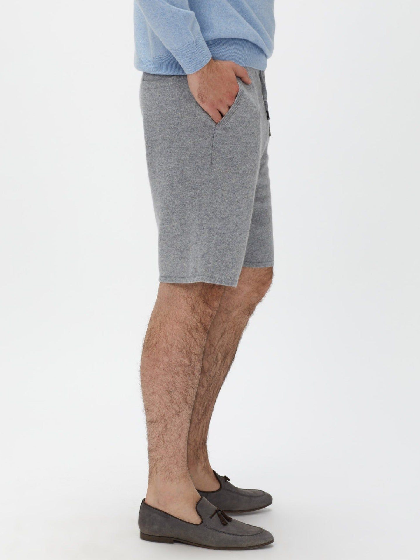 Men's Cashmere  Shorts Vapor Blue - Gobi Cashmere