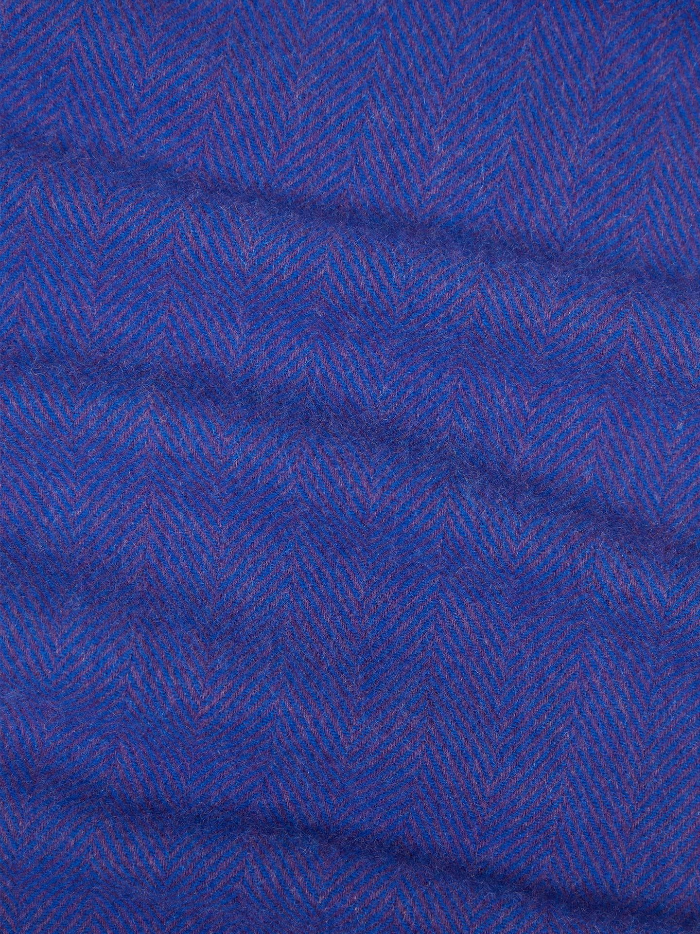 Unisex Cashmere Classic Check Scarf Snorkel Blue - Gobi Cashmere