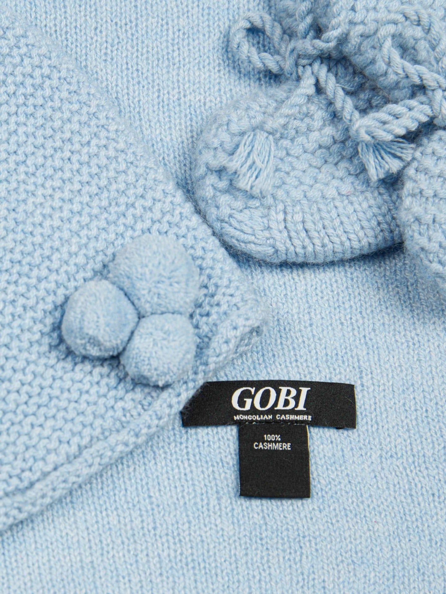 zUnisex Cashmere Baby Set Lite Blue - Gobi Cashmere