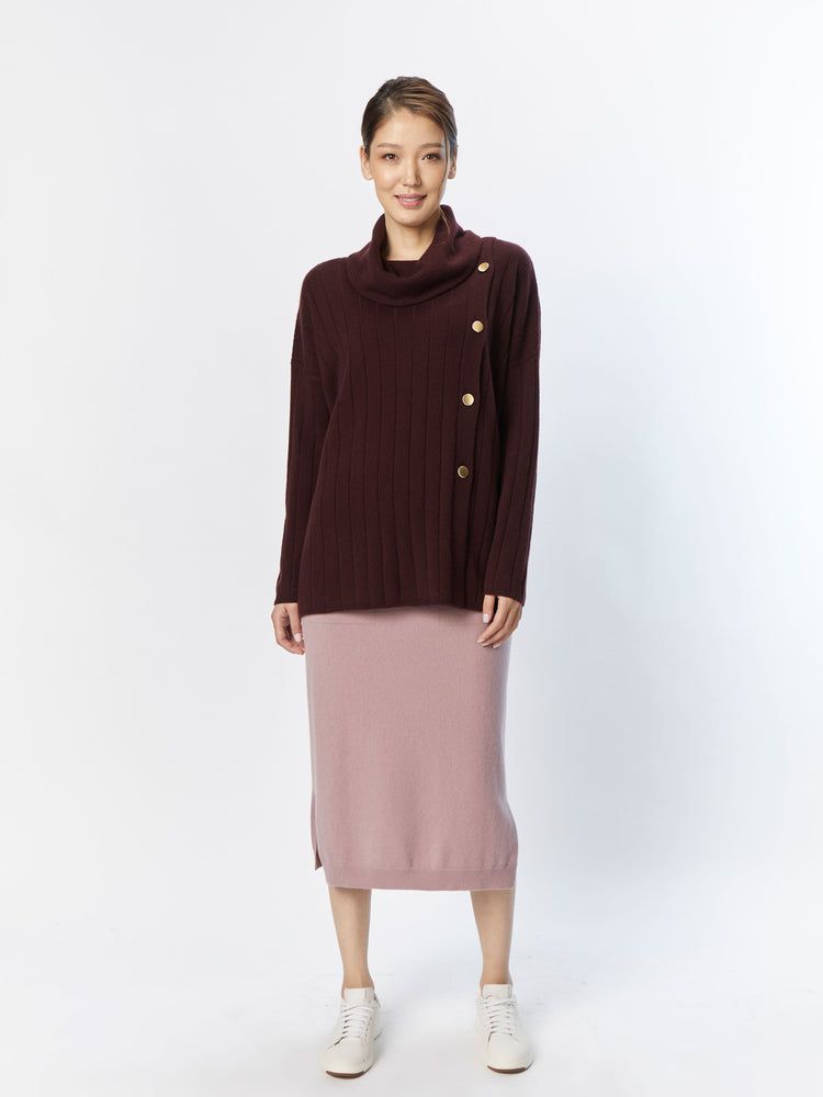 Women's Cashmere Poncho Sweater Decadent Chocolate- Gobi Cashmere