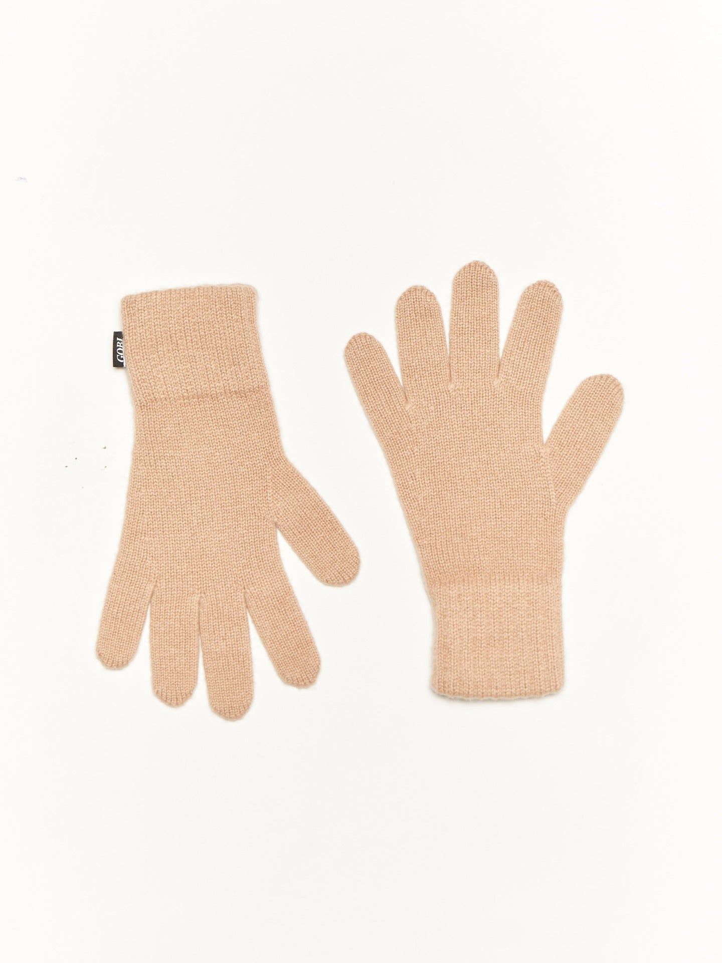 Women's Cashmere Basic Gloves Light Camel - Gobi Cashmere
