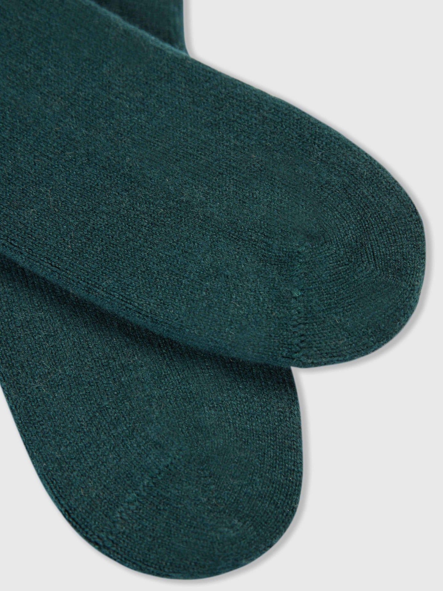 Women's Cashmere  Basic Socks Trekking Green - Gobi Cashmere