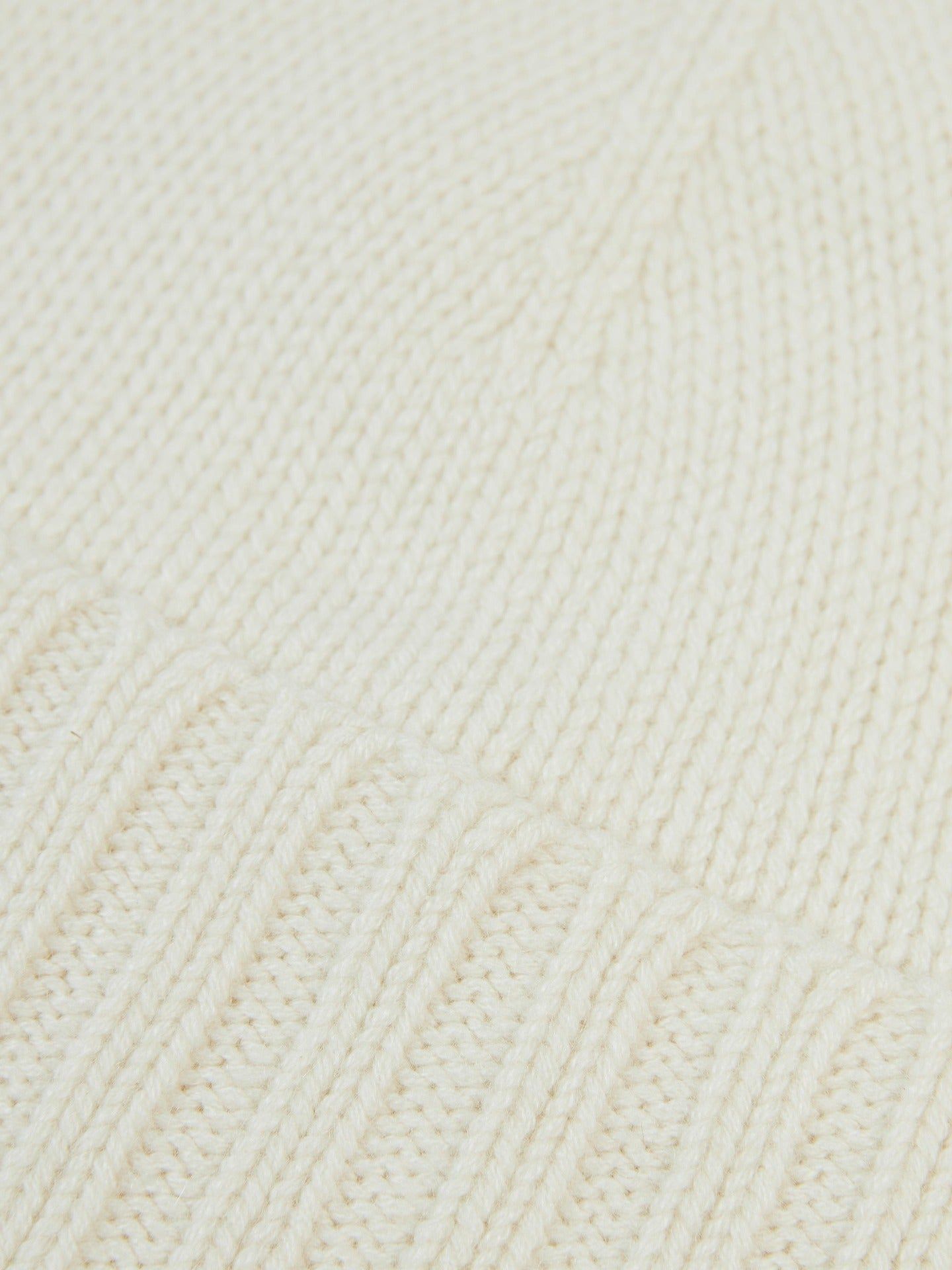 Unisex Cashmere  Basic Beanie White - Gobi Cashmere