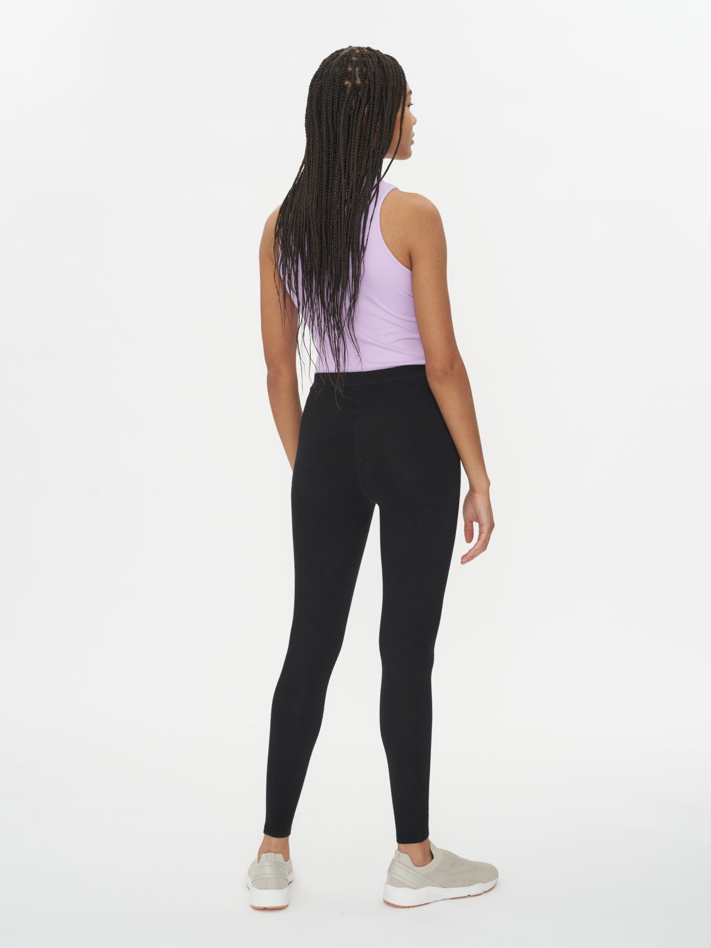 Women's Silk Cashmere Leggings Black - Gobi Cashmere