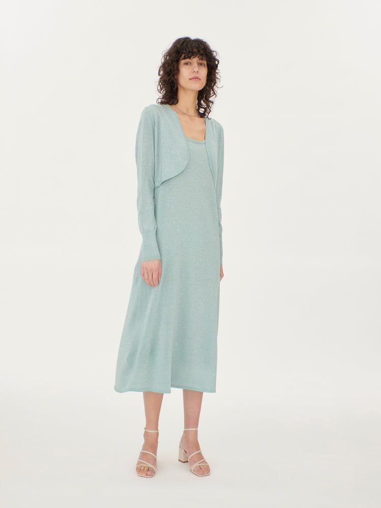 Women's Silk Cashmere Bolero Gray Mist - Gobi Cashmere