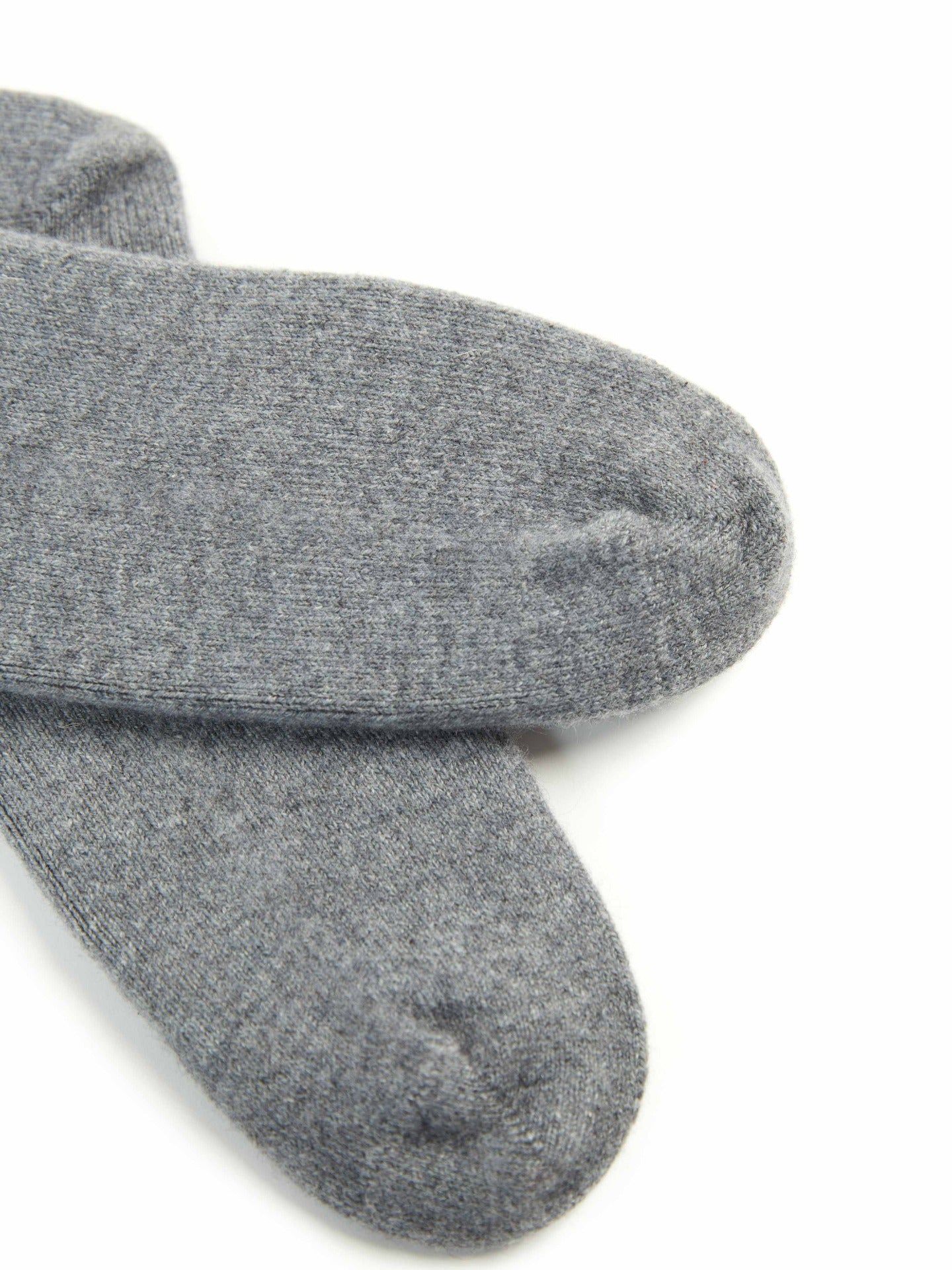 Women's Trim Knit Socks Dim Gray - Gobi Cashmere